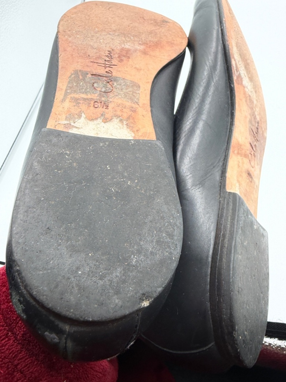 Cole Haan Women’s 8.5 Size Black Leather Women's Ballet Formal Flats Shoes - Picture 7 of 9